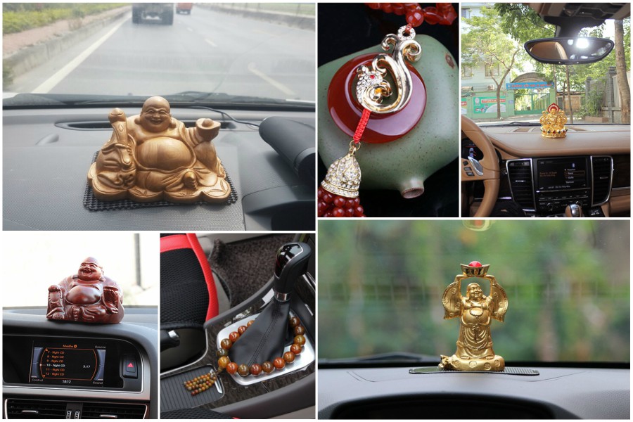 Phật phong thủy trong xe hơi